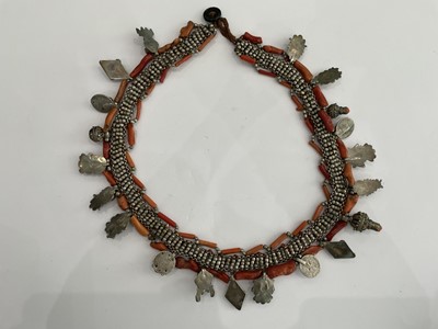 Lot 829 - A LARGE GROUP OF TIBETAN JEWELLERY AND METALWORK.