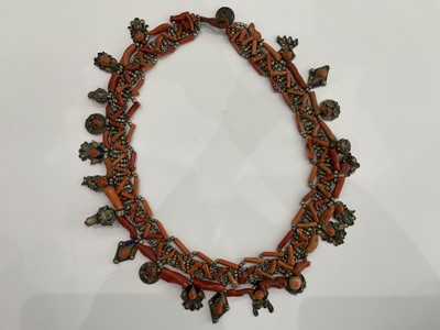 Lot 829 - A LARGE GROUP OF TIBETAN JEWELLERY AND METALWORK.