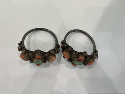 Lot 829 - A LARGE GROUP OF TIBETAN JEWELLERY AND METALWORK.