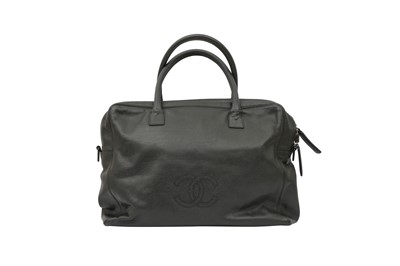 Lot 578 - Chanel Black CC Timeless Large Boston Bag
