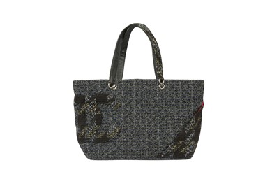 Lot 613 - Chanel Black Tweed Cambon Ligne Tote