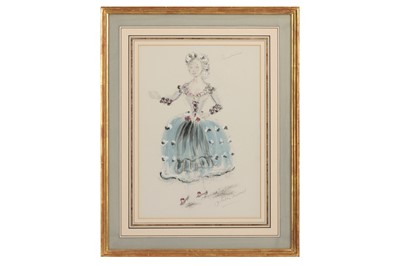 Lot 139 - Messel (Oliver) ‘Barbarina’, two costume designs from The Marriage of Figaro