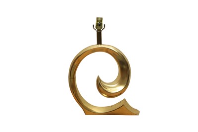 Lot 390 - A BRASS TABLE LAMP, CONTEMPORARY