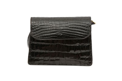 Lot 448 - λ Giorgio's Of Palm Beach Black Alligator Mini Shoulder Bag