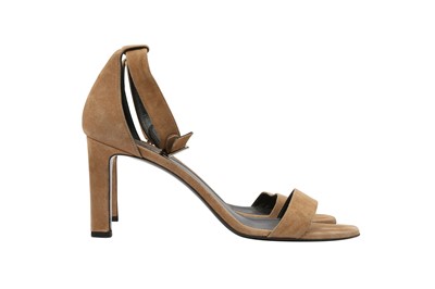 Lot 322 - Saint Laurent Beige Minimalist Heeled Sandal - Size 41
