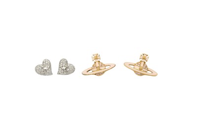 Lot 416 - Vivienne Westwood Set Of Two Orb Pierced Earrings