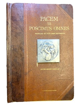 Lot 81 - Art portfolios & facsmilies.- Manzu (Giacomo) Pacem Te Poscimus Omnes