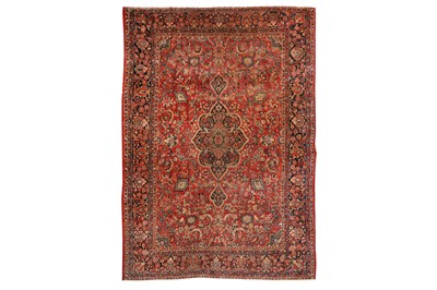 Lot 44 - A SAROUK CARPET, WEST PERSIA
