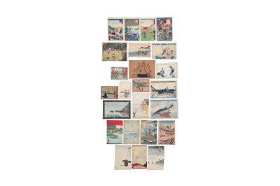 Lot 428 - UTAGAWA HIROSHIGE (1797 - 1858) AND OTHERS.