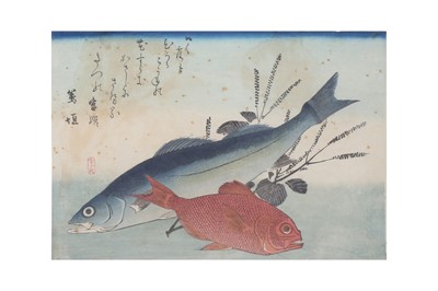 Lot 428 - UTAGAWA HIROSHIGE (1797 - 1858) AND OTHERS.