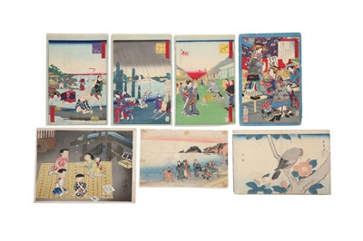 Lot 428 - UTAGAWA HIROSHIGE (1797 - 1858) AND OTHERS.
