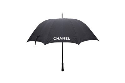 Lot 504 - Chanel Black CC Logo Large Umbrella