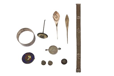 Lot 119 - A MIXED GROUP OF CHINESE EXPORT SILVER