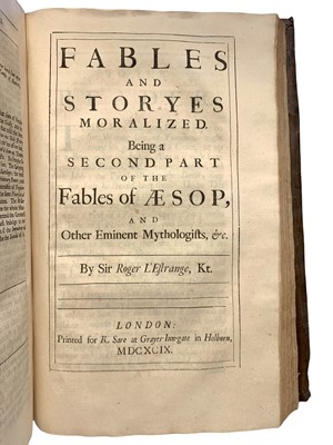 Lot 7 - L'Estrange (Sir Roger, ed.) Fables, of Aesop