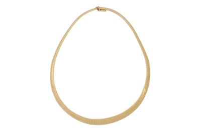 Lot 86 - A fancy-link collar necklace