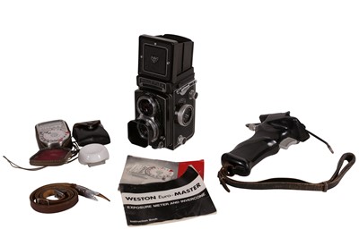Lot 225 - A Black Rolleiflex T TLR Camera