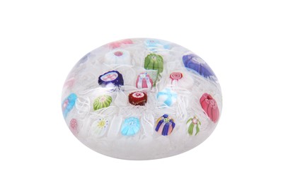 Lot 120 - A CLICHY SPACED MILLEFIORI PAPERWEIGHT