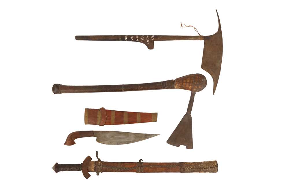 Lot 449 - A COLLECTION OF AFRICAN TRIBAL WEAPONS