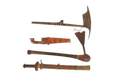 Lot 449 - A COLLECTION OF AFRICAN TRIBAL WEAPONS