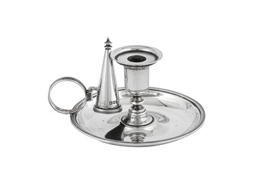 Lot 520 - A Victorian sterling silver taper chamberstick, London 1898 by Holland, Aldwinckle & Slater