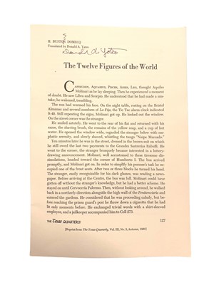 Lot 39 - Borges (Jorge) & Bioy-Casares (Adolfo) as Buston [sic] Domecq, H. (pseud.)
