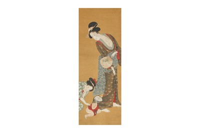 Lot 440 - λ UTAMARO SCHOOL. A young mother.