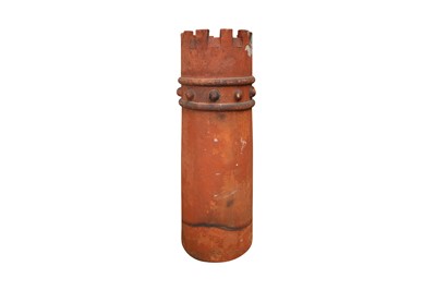 Lot 215 - A TERRCOTTA CHIMNEY POT