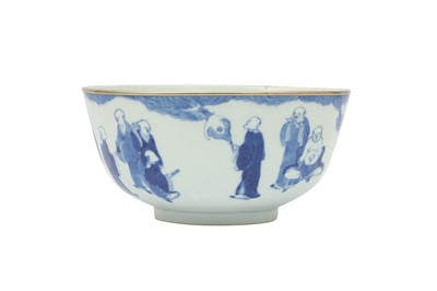 Lot 362 - A FINE VIETNAMESE BLUE AND WHITE ‘LOHANS’ BOWL.