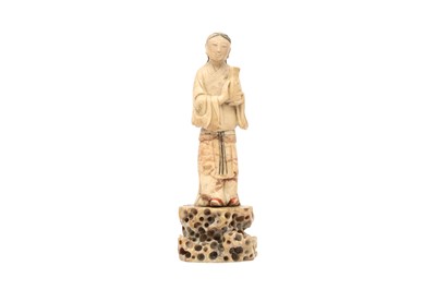 Lot 528 - A CHINESE SOAPSTONE FIGURE.