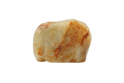 Lot 185 - A CHINESE JADE ‘ELEPHANT’ CARVING.
