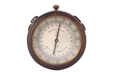 Lot 342 - A FRENCH WWI ALTIMETER BY NAUDET, PARIS, CIRCA 1910-20