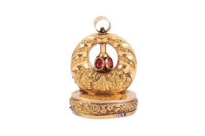 Lot 204 - A CONTINENTAL GOLD MUSICAL FOB SEAL, CIRCA 1830