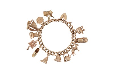 Lot 45 - A charm bracelet