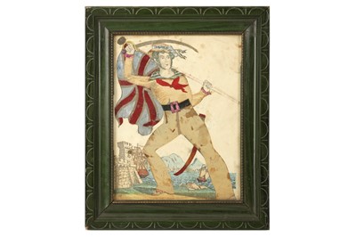 Lot 284 - AFTER JOHN REDINGTON (ACT.1850) TINSEL PRINT