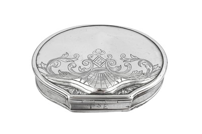 Lot 8 - A George II silver snuff box, London circa 1731 by George Morland (this mark reg. 6th Sep 1731)