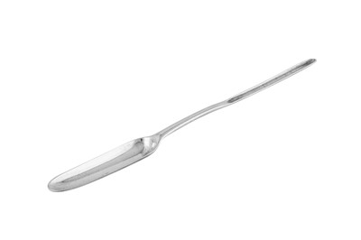Lot 403 - A George II sterling silver marrow scoop, London 1735 by Anne Hill