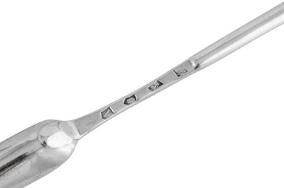 Lot 403 - A George II sterling silver marrow scoop, London 1735 by Anne Hill