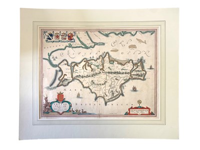 Lot 253 - Isle of Wight.- Blaeu (Johannes) Vectis Insula. Anglice