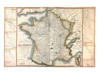 Lot 222 - Basset (Andre) Carte routière de la France, à l'usage des voyageurs…
