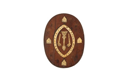 Lot 107 - A 17TH CENTURY AND LATER FRUITWOOD AND HORN-INLAID TOBACCO BOX, ENGLISH, CIRCA 1651