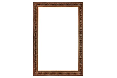 Lot 128 - AN ITALIAN 16TH CENTURY ARCHITECTURAL RENAISSANCE STYLE  (LATE 19TH CENTURY) PARCEL GILT FRAME OF LARGE PROPORTION