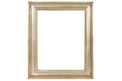 Lot 130 - AN ITALIAN EARLY 19TH CENTURY NEO-CLASSICAL SILVER GILT FRAME