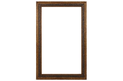 Lot 137 - A SPANISH 16TH CENTURY  STYLE GILDED AND PAINTED CASSETTA FRAME