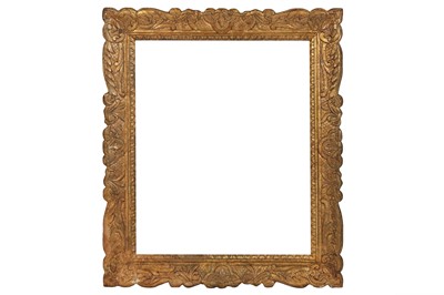 Lot 124 - AN ITALIAN EARLY 19TH CENTURY CARVED AND GILDED FRAME