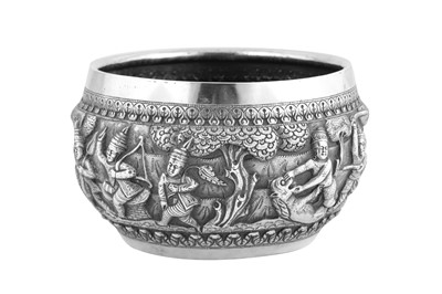 Lot 362 - An early 20th century Anglo - Indian unmarked silver bowl, Lucknow circa 1910