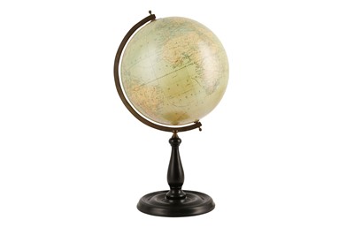 Lot 4 - 11-INCH TERRESTRIAL TABLE GLOBE, MERZBACH & FALK, BRUSSELS