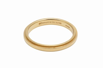 Lot 3 - A WEDDING BAND BY TIFFANY & CO