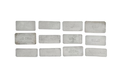 Lot 335 - Judaica - Mixed sets of George V / Elizabeth II sterling silver torah breastplate (hoshen mishpat) plaques