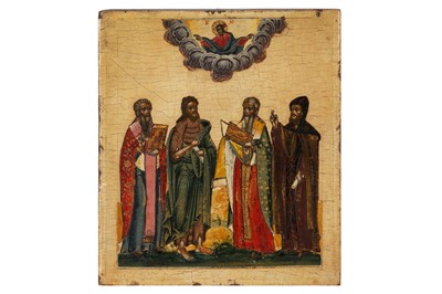 Lot 39 - STYLE OF THE STROGANOFF SCHOOL, RUSSIAN, 19TH CENTURY