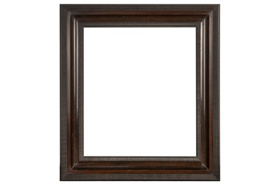 Lot 136 - A NORTHERN EUROPEAN 17TH CENTURY STYLE POLISHED WOOD RIPPLE FRAME